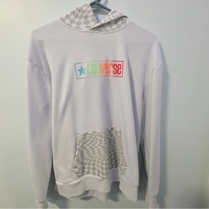 Converse green and rainbow hoodie